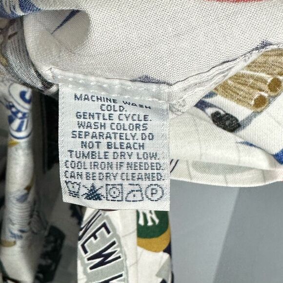 MLB NY YANKEES Aloha Reyn Spooner Button Up Hawaiian style shirt Mens 3XL Retro - Picture 5 of 6